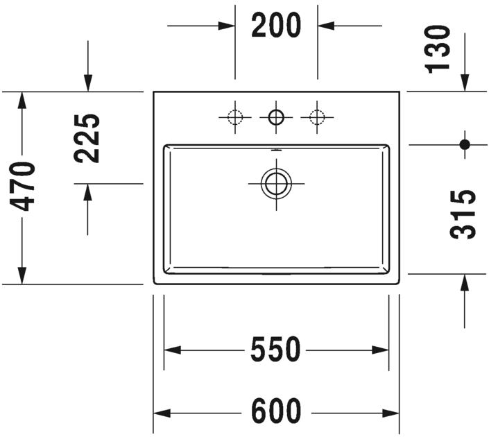 2350600071 Подвесная раковина настенная овальная Duravit Vero Air - Вид №1