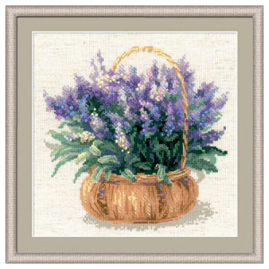 1404 Набор для вышивания Французская лаванда 25 х 25 см RIOLIS Сотвори Сама