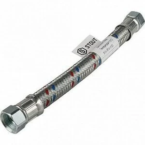 Гибкая подводка для воды ВР 3/4 х ВР 3/4 STOUT - 300 мм