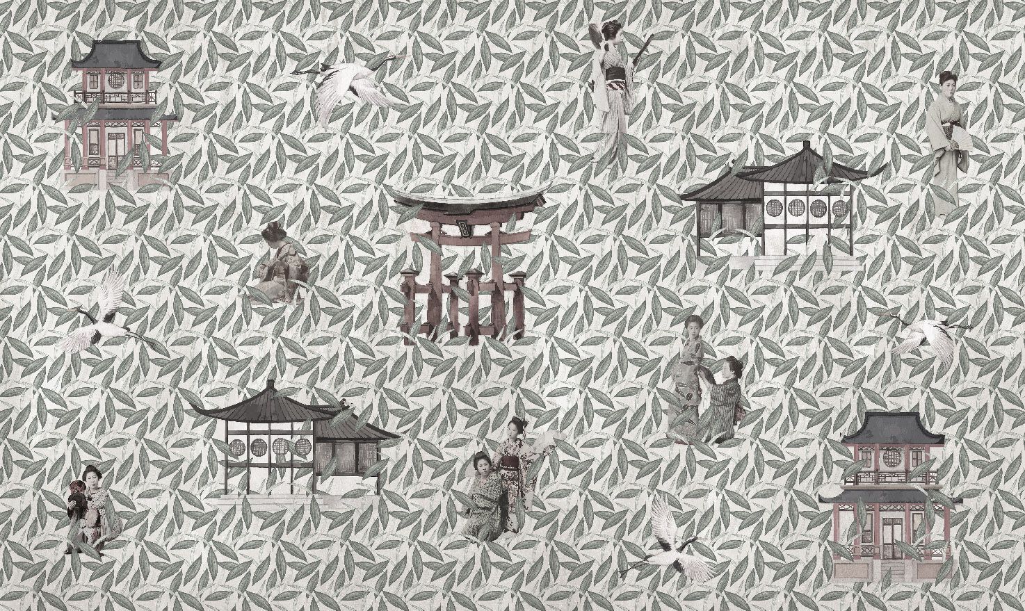 Обои с цветочными мотивами Jannelli&Volpi GEISHE ARCH-00112037 - Вид №5