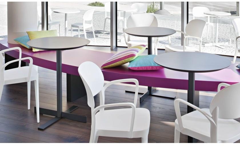 ALMA DESIGN Круглый стальной стол с откидной крышкой People sun-id-1421051 - Вид №1