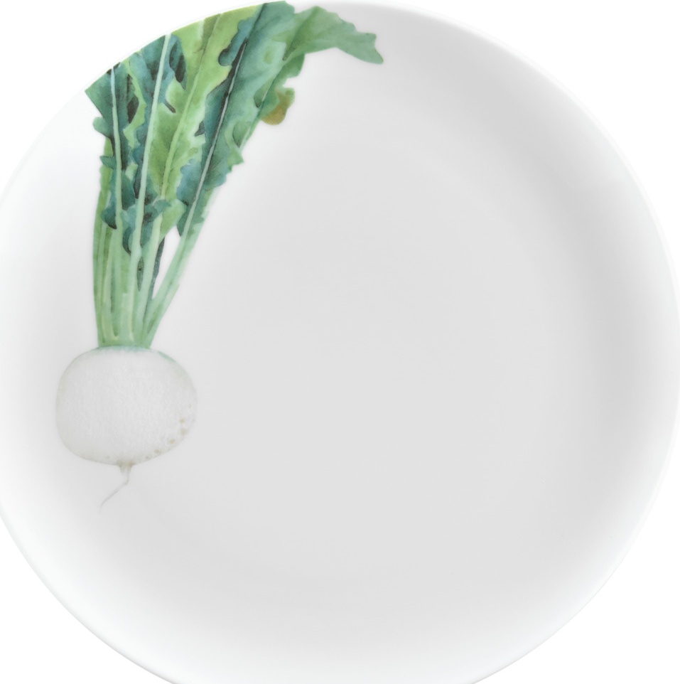 10637876 Noritake Тарелка закусочная Noritake "Овощной букет.Редька" 24см Фарфор 