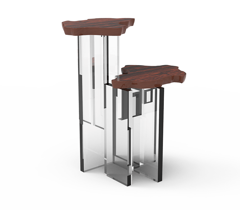 0-134 Приставной столик из палисандра Моне Boca Do Lobo 