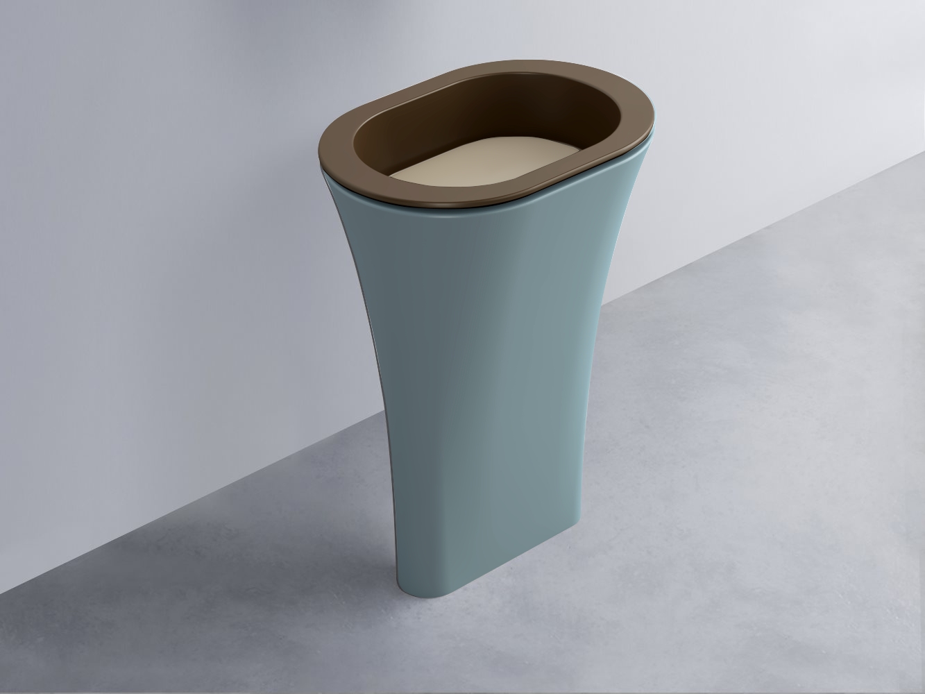 AMLA65-CA+AMPILO-AV+AMCOLO-PL Раковина Amedeo Ovale отдельностоящая cielo Enjoy + Amedeo Ceramica Cielo