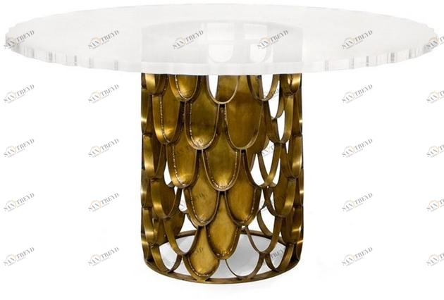 BRABBU Круглый обеденный стол Koi sun-id-1501804