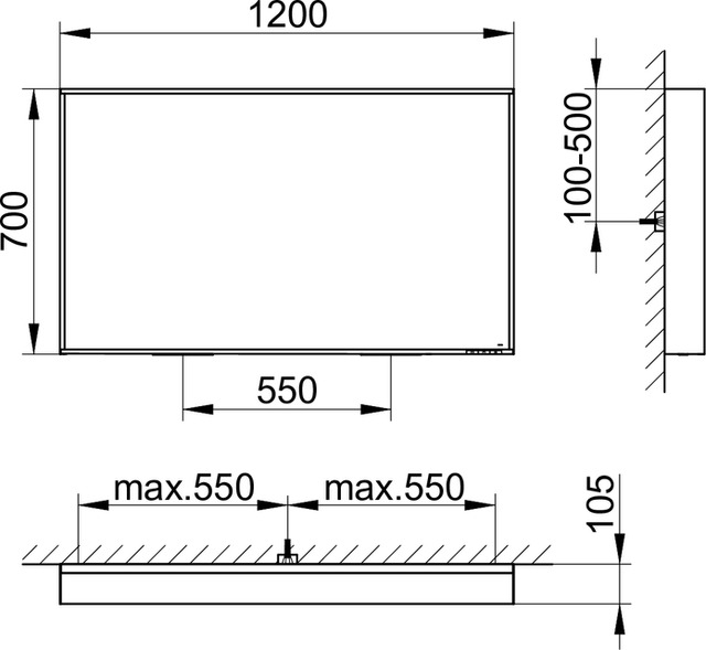 33096ZZ1500 Зеркало с подсветкой KEUCO Plan - Вид №12