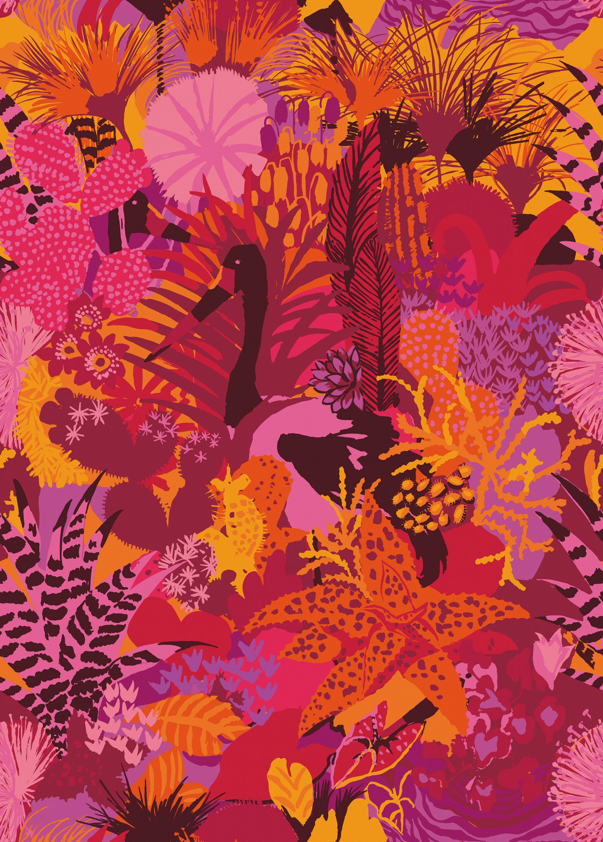 Тропические обои Inkiostro Bianco GIUNGO BONGO ARCH-00024399 - Вид №4