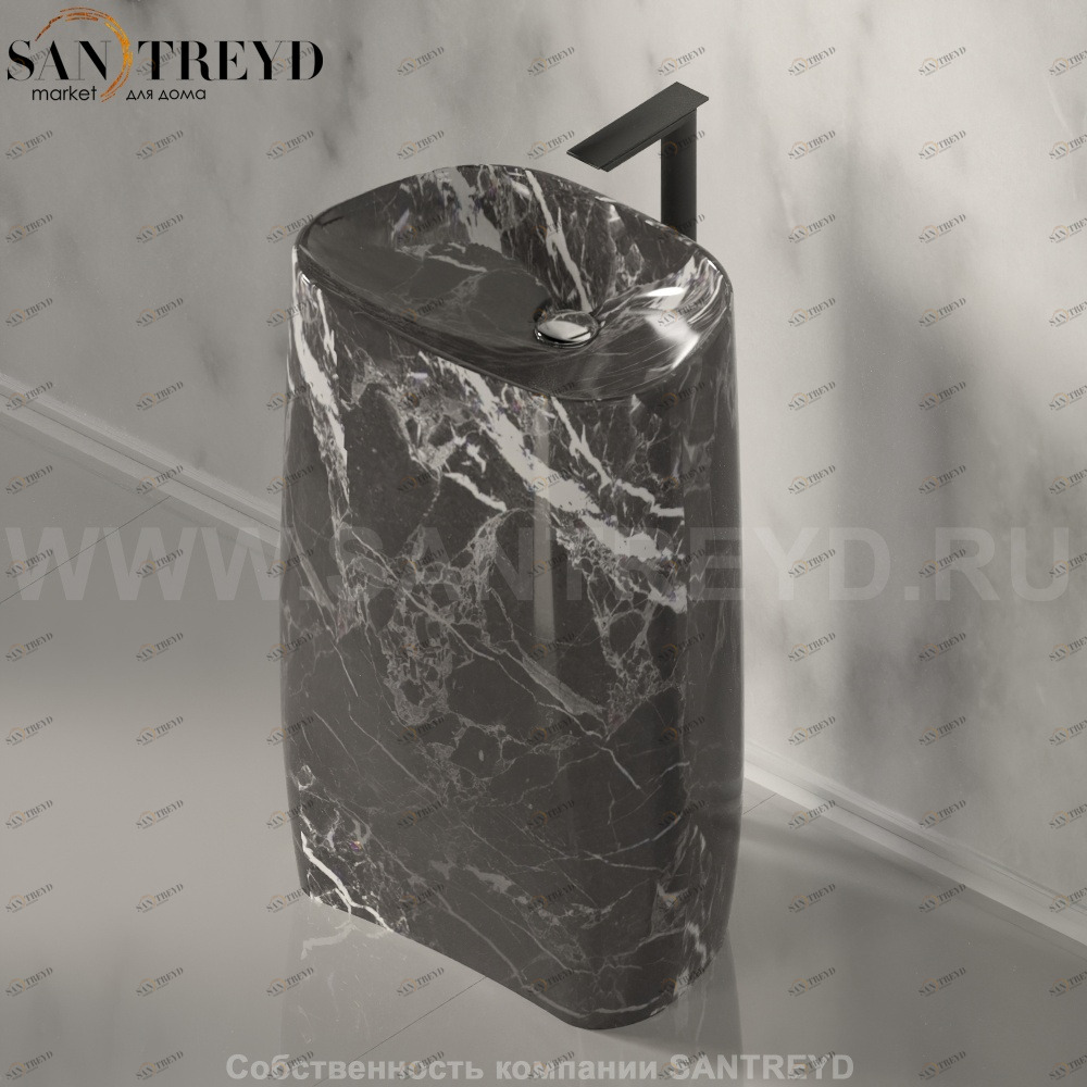 ACER0896FGC Напольная раковина стоящая овальная Agape Pear