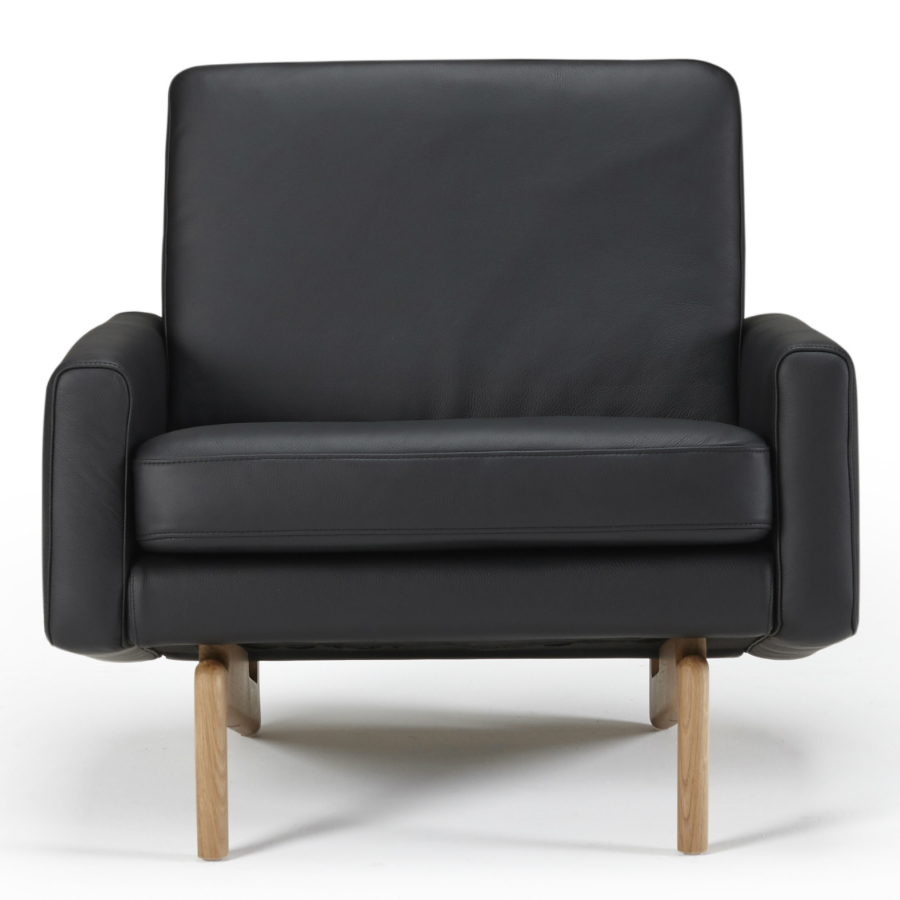 Кресло Egsmark, лакированный дуб, черное Kragelund 20001202800 - Вид №1