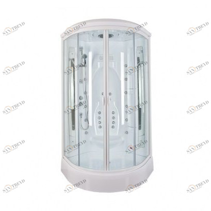 Душевая кабина Aquanet Taiti 110x110 с паром и г/м, матовое стекло 172281