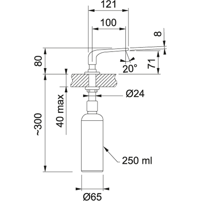 Аксессуары   Sinos Franke Дозатор моющего средства Sinos - Вид №1