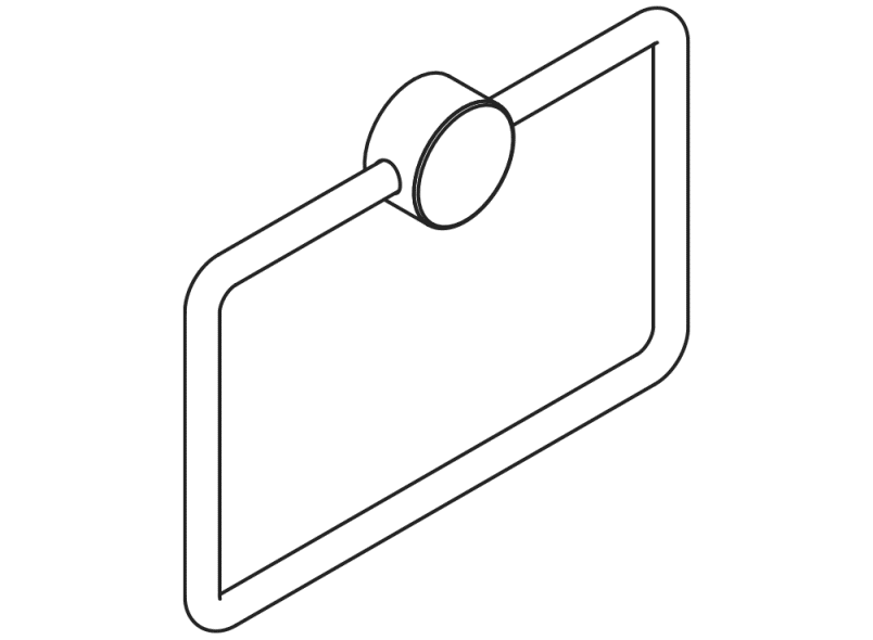 815.09.30140 полотенце кольцо HEWI Handtuchhalter  - Вид №2