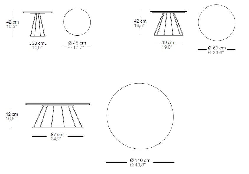 Алюминиевый и деревянный садовый столик Bivaq Illa ARCH-00057553 - Вид №4
