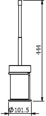 10927A Ерш напольный цвет хром LANGBERGER Accessories - Вид №2