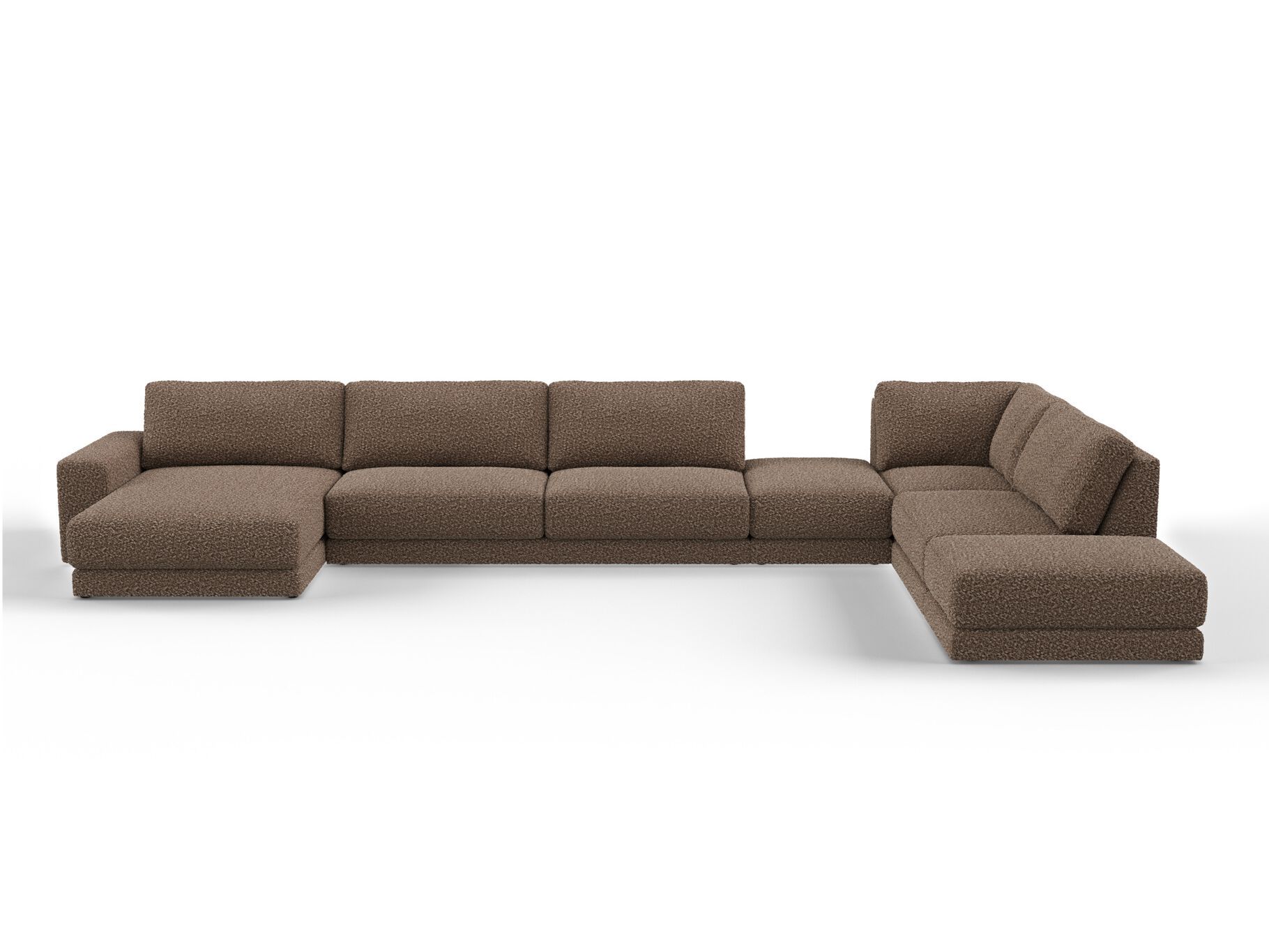 Угловой диван из ткани с полуостровом DÔME DECO Awaken ARCH-00099055 - Вид №1