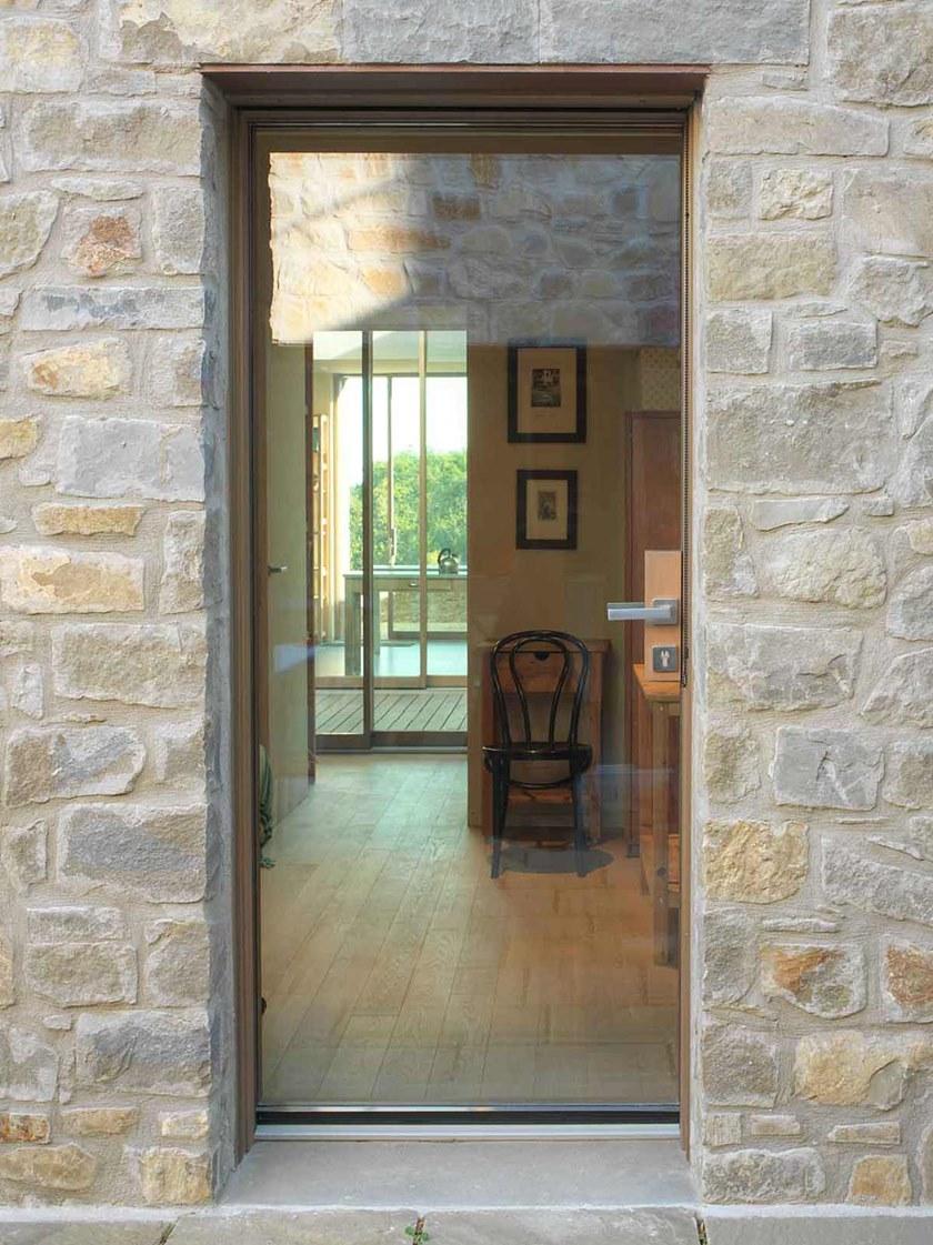 CARMINATI SERRAMENTI Входная дверь из дерева и стекла Skyline system sun-id-1494390 - Вид №2