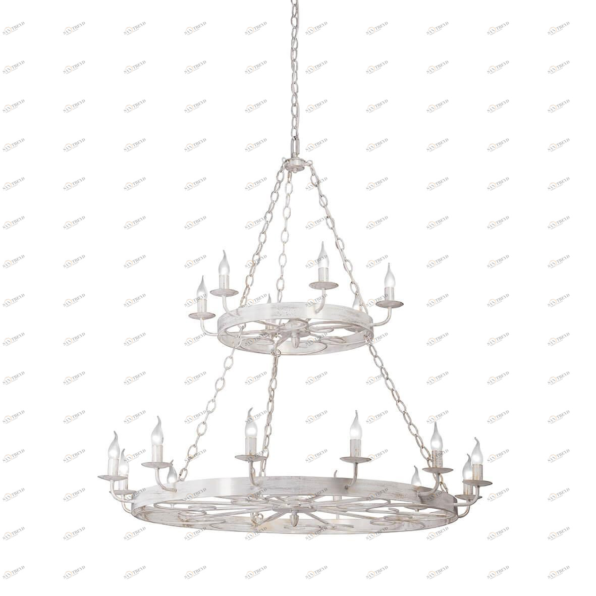 Подвесная люстра Vitaluce V1812-0/12+6 VITALUCE ДИЗАЙНЕРСКИЕ 328907 Белый 