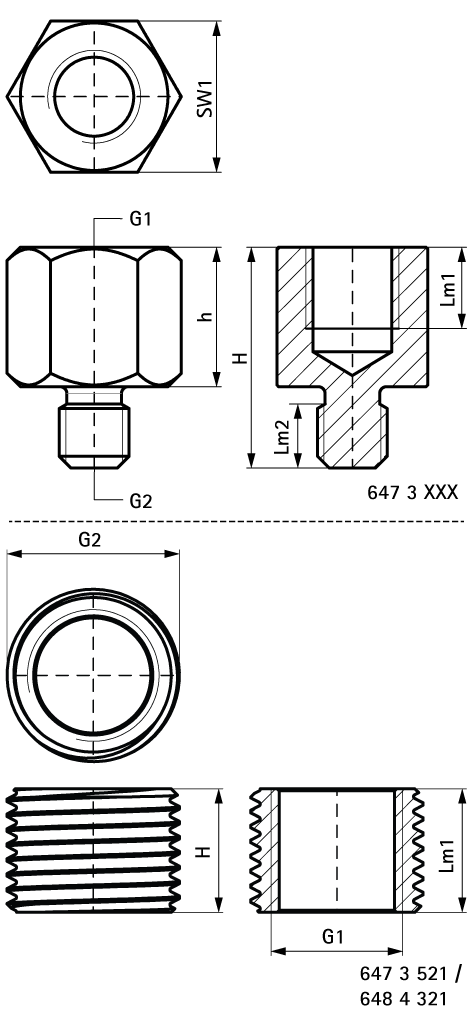 6473316 BIS Переходники создание резьбового соединения walraven  - Вид №1