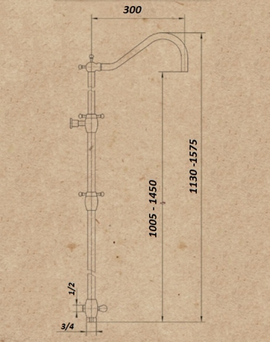 Душевая колонна MIGLIORE Onda ML.OND-36.217.CR - хром  - Вид №2