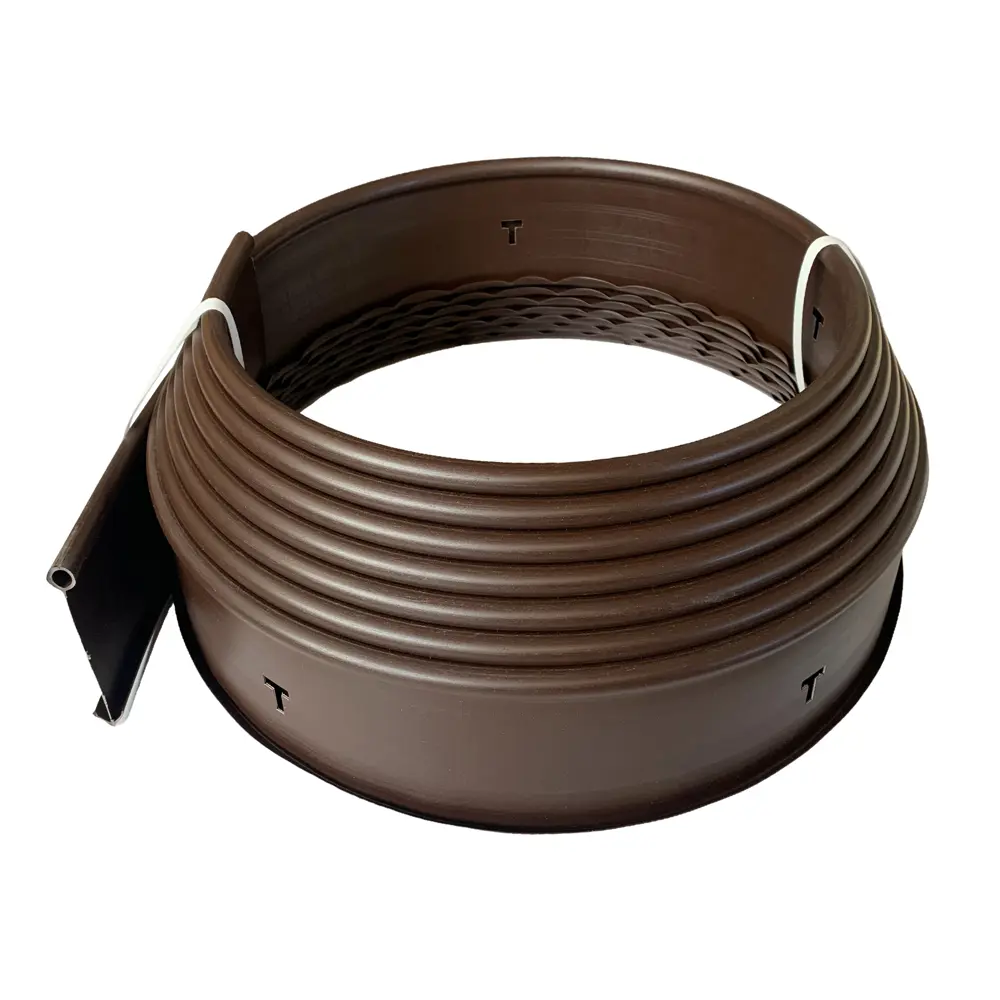 Бордюрная лента Gidrolica 1000 см h15 см цвет коричневый Santreyd STLM-2024938