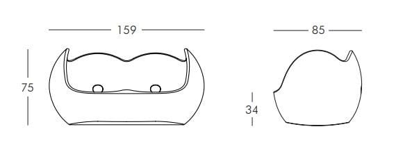 Полиэтиленовый садовый диван SLIDE Blos ARCH-00110703 - Вид №5