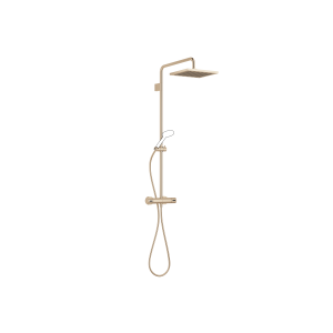 Showerpipe с термостатом для душа без ручного душа FlowReduce - Brushed Champagne (22-каратное золото)