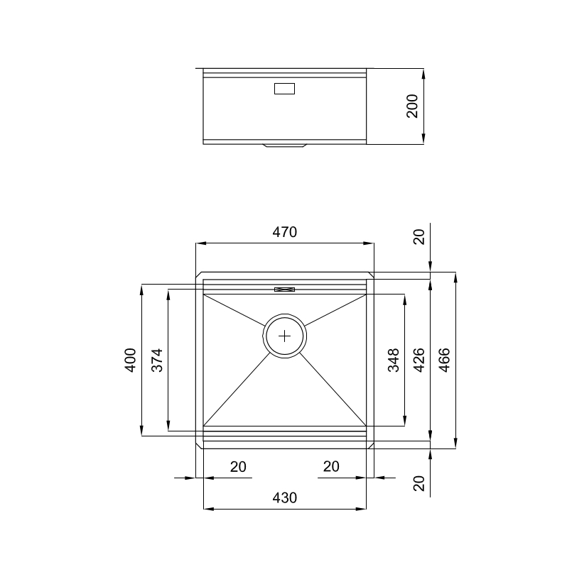 1031850 Мойка Milanello Workstation 1031 850 Fosterspa  - Вид №1