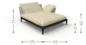 Talenti Садовый диван из модульной ткани Cruise teak sun-id-1435389 - Вид №12