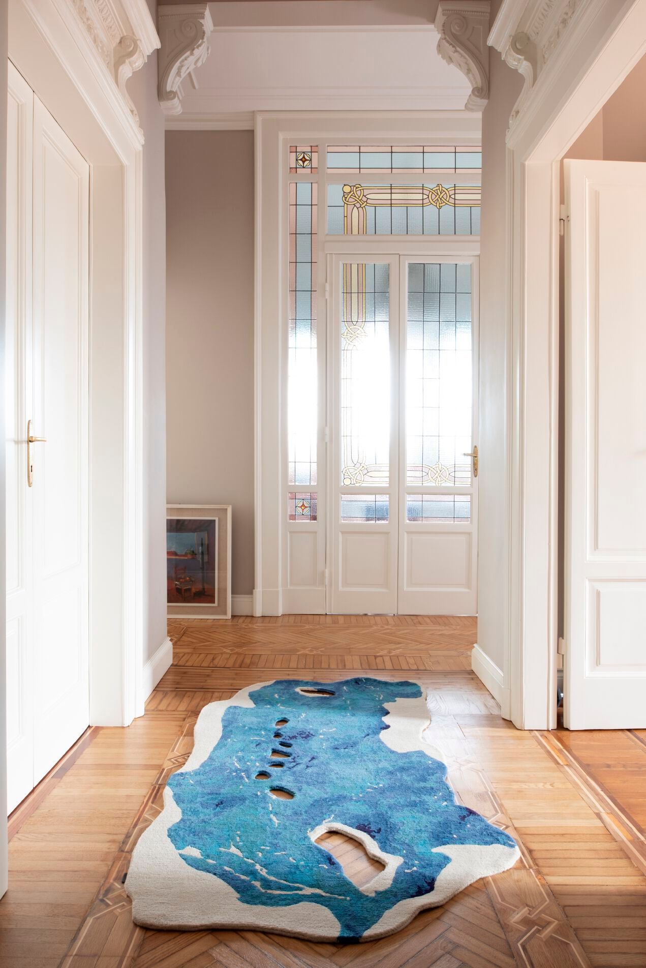 Изогнутый ковер ручной работы Tapis Rouge электрический ARCH-00067381 - Вид №2