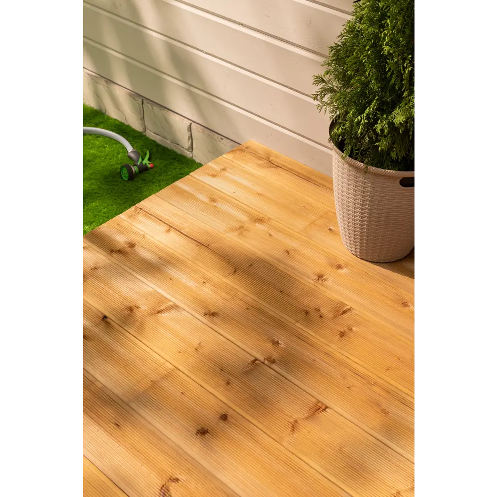 Террасная доска импрегнированная хвоя 28x140x4000 мм вельвет 0.56 м² РУСШПАЛА STLM-2086446 - Вид №10