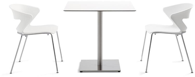 Kastel Квадратный стол в hpl по контракту Kaleox Kk80qb - Вид №3