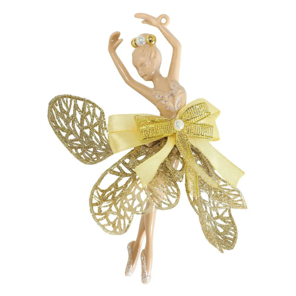88458709 Новогоднее украшение Балерина 15x13 см цвет золото STLM-0953891 Santreyd  - Вид №3