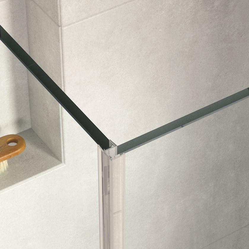 Flair Showers Душевая кабина со стеклянной панелью и стабилизатором поперечной устойчивости Ayo Ayo10mw70c - Вид №4
