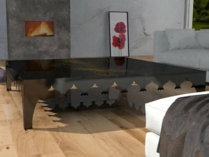 Unica by Tecnotelai Журнальный столик из закаленного стекла Le mille e una notte