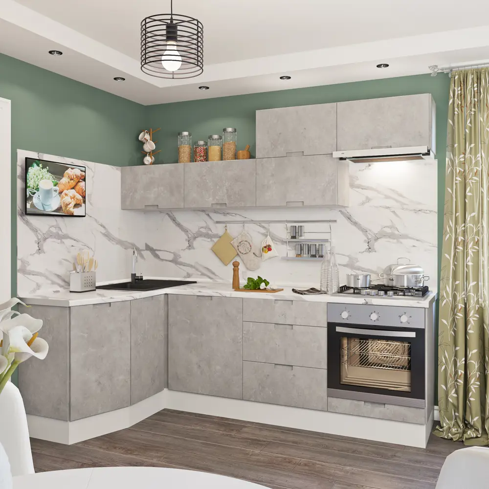 Дверь для шкафа Delinia «Берлин» 33x92 см, МДФ, цвет серый STLM-2052631 - Вид №12