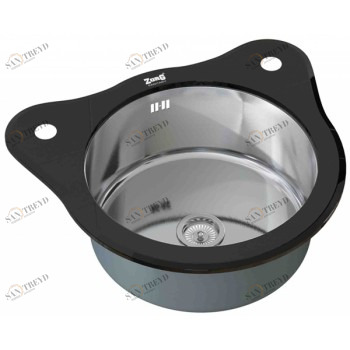 Zorg GL 510 Black Мойка кухонная круглая Zorg 