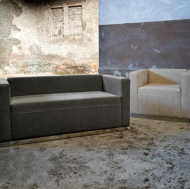 Domingo Salotti Мягкое кожаное кресло с подлокотниками Quincy sun-id-1400530 - Вид №2