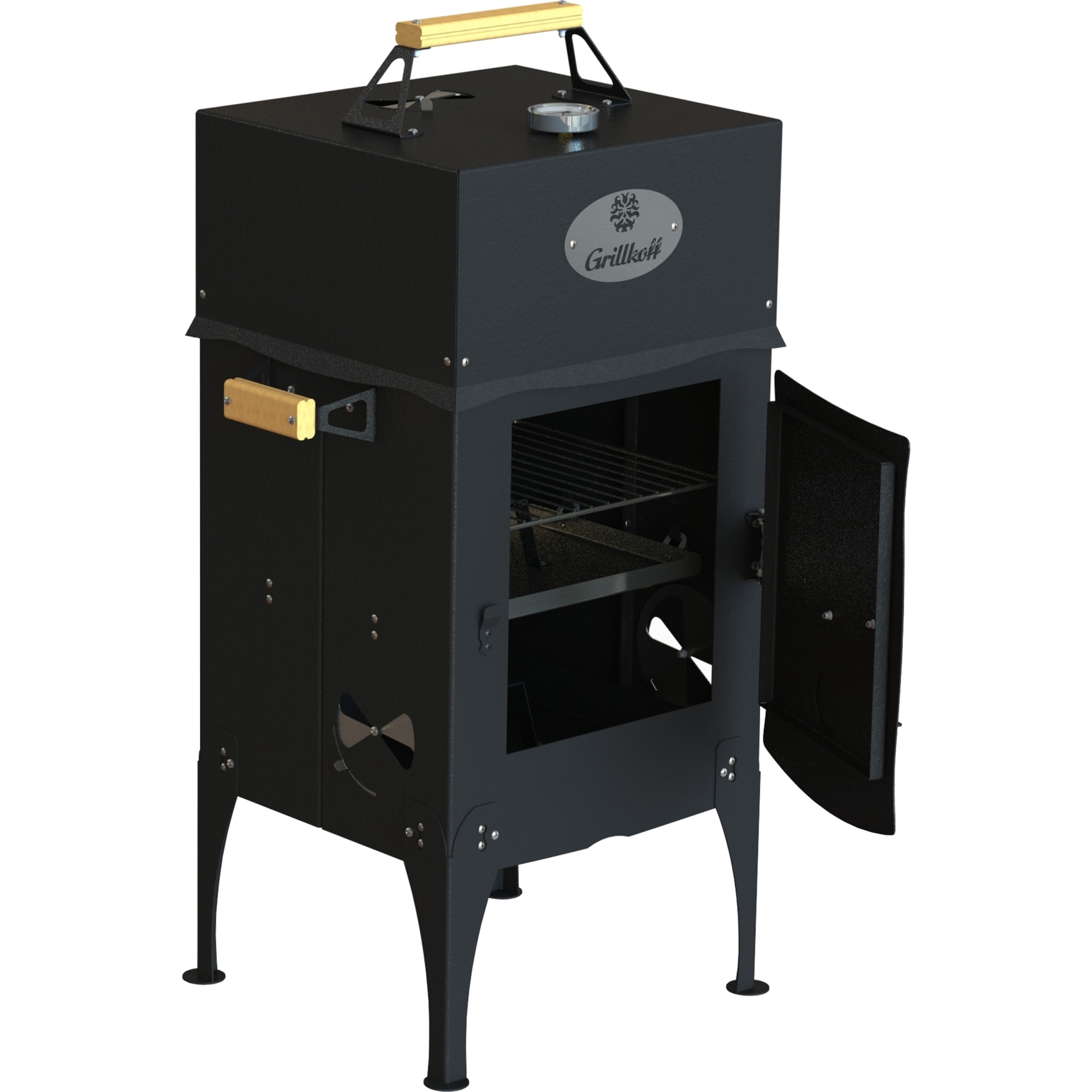 83538199 Коптильня угольная двухуровневая «Викинг» 44x97 см Santreyd 