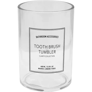 Стакан для зубных щеток Swensa Clarity акрил цвет прозрачный