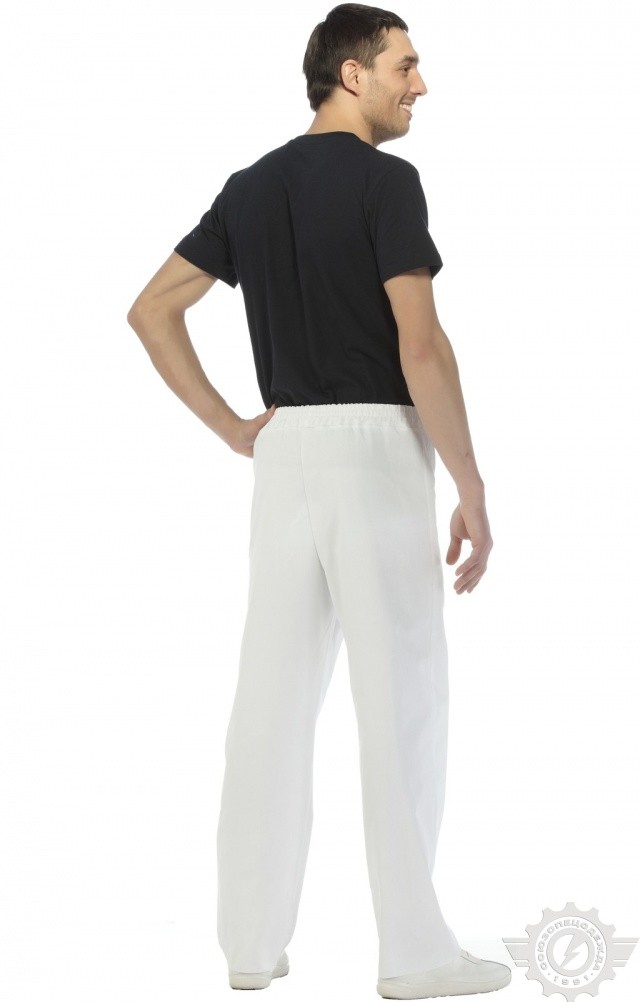 66061 Брюки "Снежок" белые  Медицинская одежда  размер 50 Спецодежда  - Вид №4