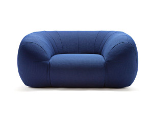 Тканевое садовое кресло с подлокотниками