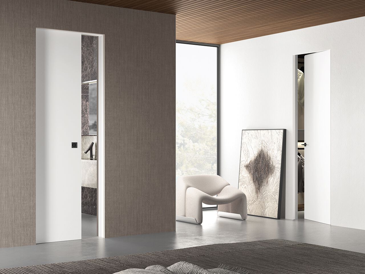 Заподлицо стены скрытые раздвижные двери BARAUSSE двери filomuro ARCH-00048446 - Вид №1