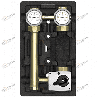 Смесительная насосная группа MEIBES MK 1" (подача слева) сервопривод в комплекте, без насоса MEL66831EAMRU