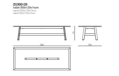 Прямоугольный стол из массива дерева True Design ZUEL ARCH-00115592 - Вид №6