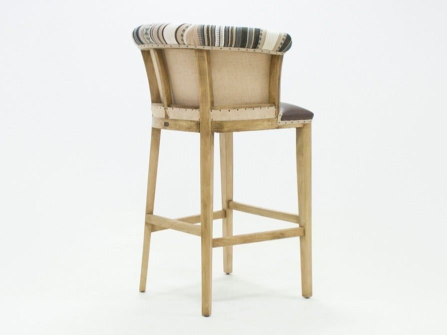 Высокий тканевый табурет с подставкой для ног со спинкой CREARTE COLLECTIONS Casino Essence ARCH-00065358 - Вид №13