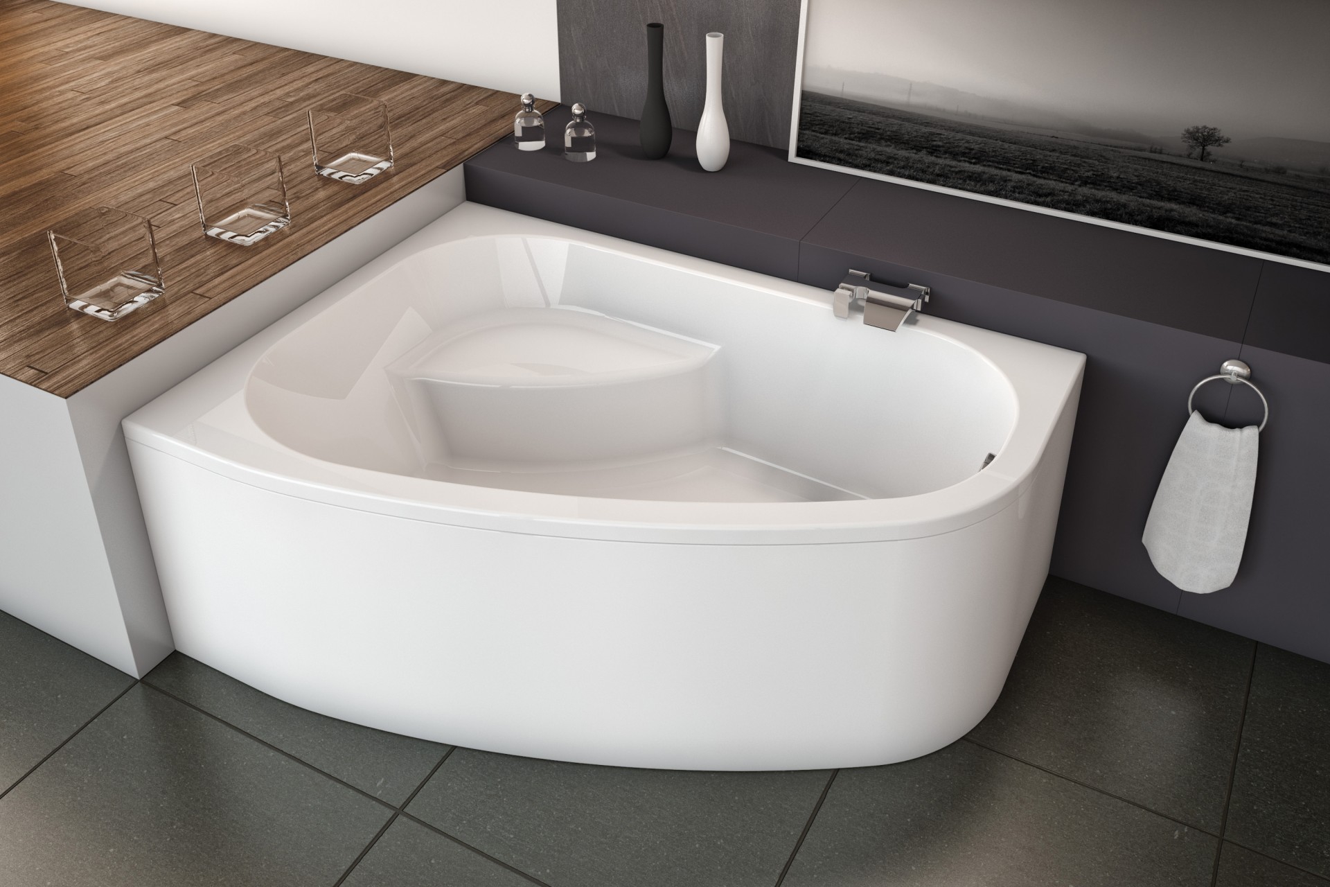 Акриловая ванна Kolpa-San Chad 00954 STANDART Словения  - Вид №1