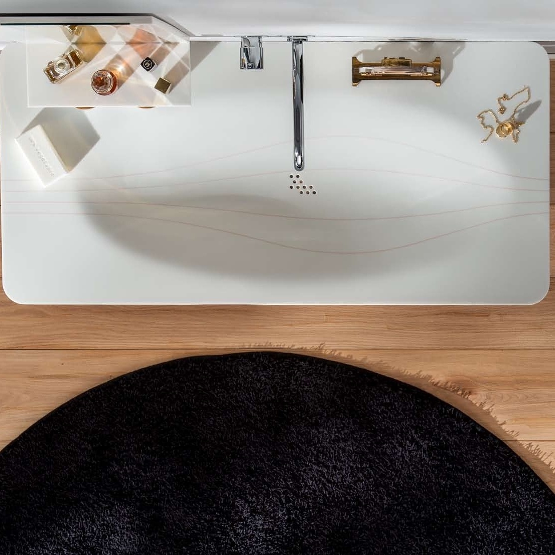 45748 Подвесная раковина настенная овальная Rapsel  белая  - Вид №1