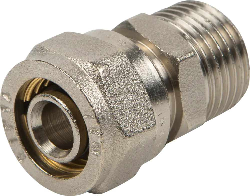 Обжимной соединитель Valtec 16х1/2" с наружной резьбой для трубных систем 10511891