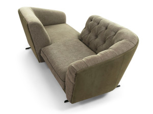 Тканевый диван vis à vis capitonné