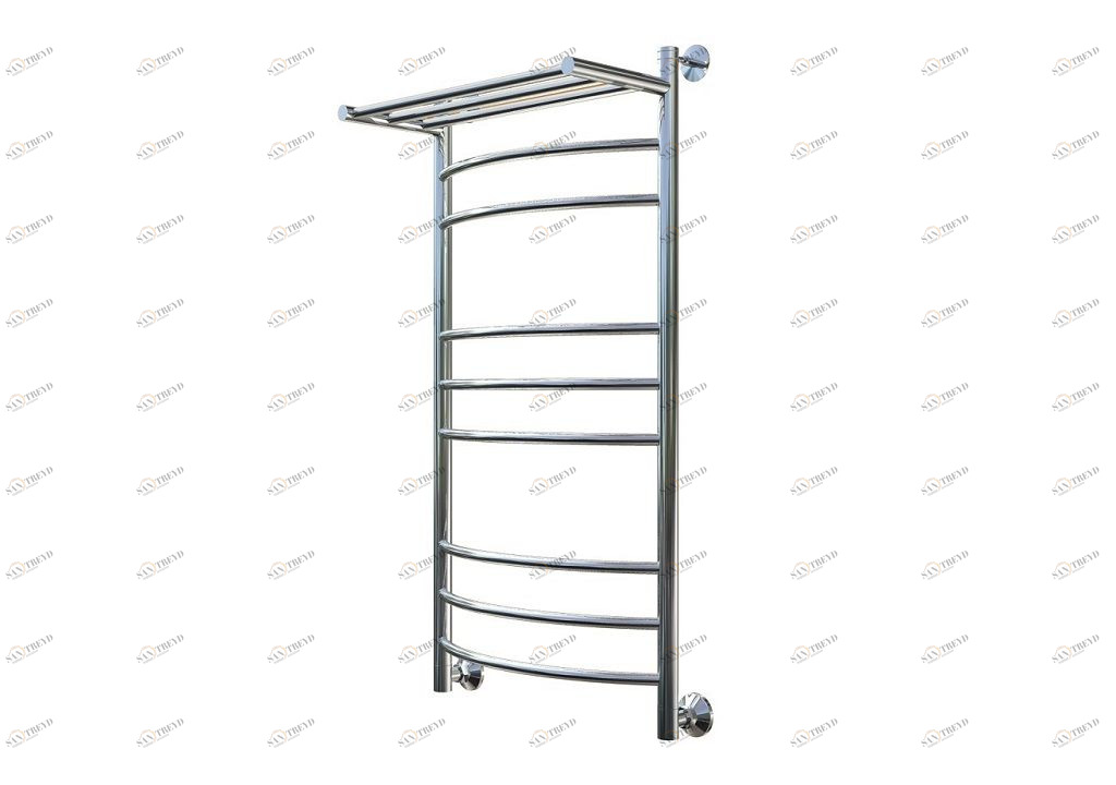 Полотенцесушитель водяной Aquanet Romeo(г2) 1000x500, с верхней полкой 00234547